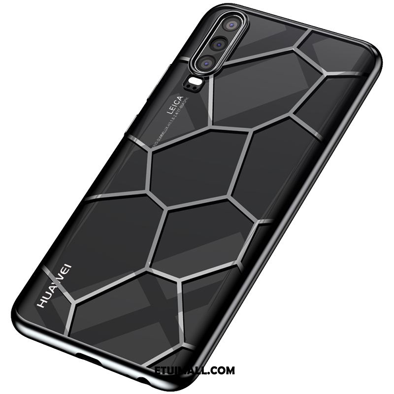 Etui Huawei P30 Ochraniacz Przezroczysty Niebieski Miękki Poszycie Obudowa Kup