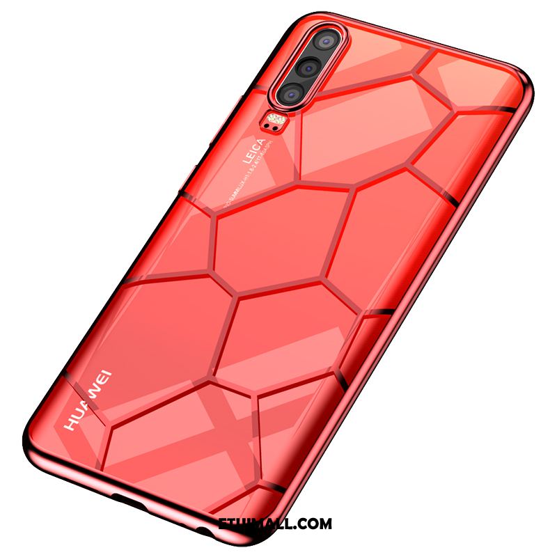 Etui Huawei P30 Ochraniacz Przezroczysty Niebieski Miękki Poszycie Obudowa Kup