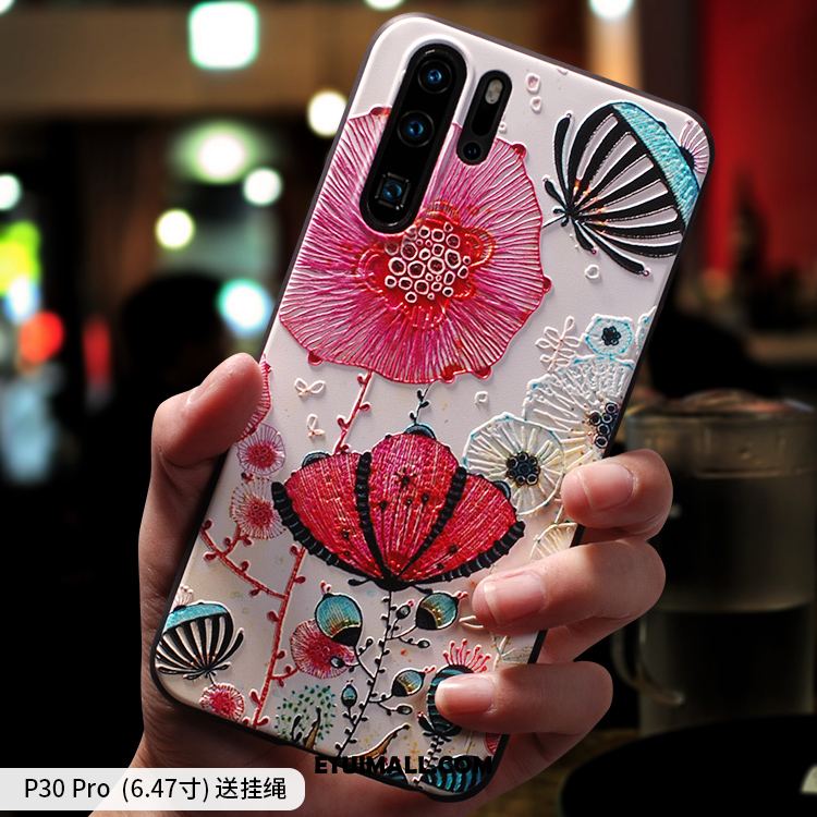 Etui Huawei P30 Pro All Inclusive Piękny Nubuku Telefon Komórkowy Czerwony Netto Obudowa Tanie