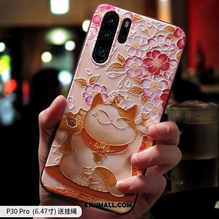 Etui Huawei P30 Pro All Inclusive Piękny Nubuku Telefon Komórkowy Czerwony Netto Obudowa Tanie