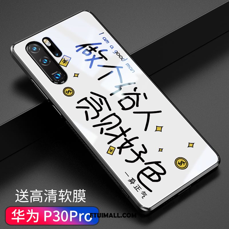 Etui Huawei P30 Pro Biały Tendencja Szkło Telefon Komórkowy Ochraniacz Futerał Sklep