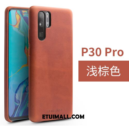 Etui Huawei P30 Pro Jasny Mały Biznes Skórzany Futerał Tylna Pokrywa Obudowa Sklep