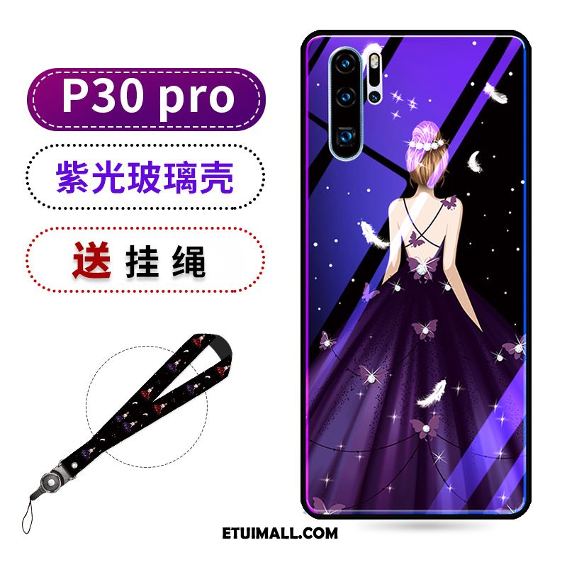 Etui Huawei P30 Pro Silikonowe Purpurowy Kreatywne Wiszące Ozdoby Moda Pokrowce Sprzedam