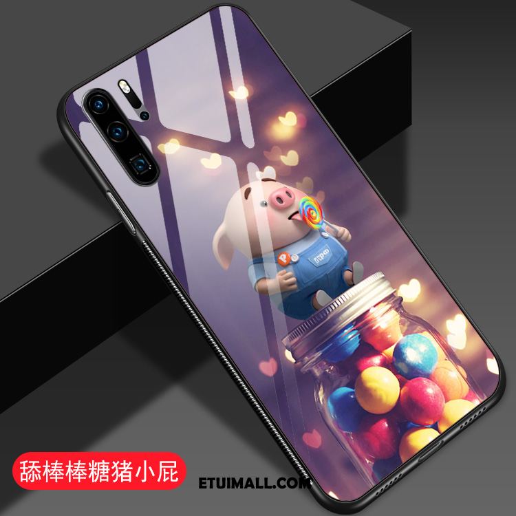 Etui Huawei P30 Pro Szkło Czerwony Netto Tendencja Purpurowy Młodzież Pokrowce Kup