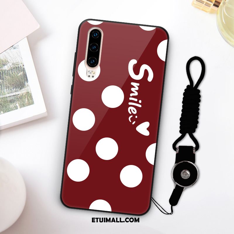 Etui Huawei P30 Szkło Kreatywne Moda Osobowość Silikonowe Pokrowce Tanie