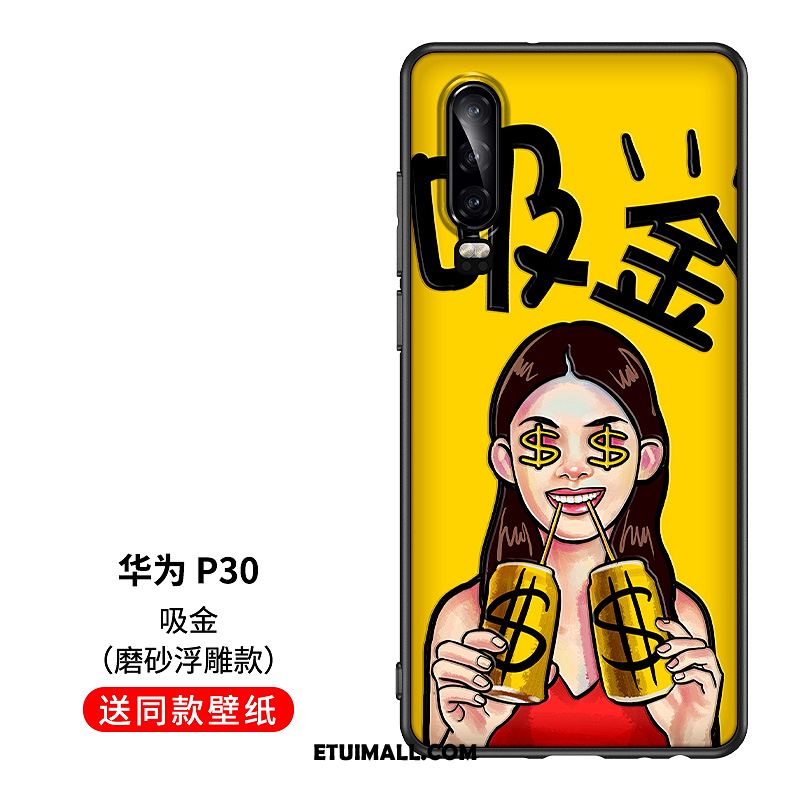 Etui Huawei P30 Telefon Komórkowy Tendencja Moda Żółty Kreatywne Pokrowce Sklep