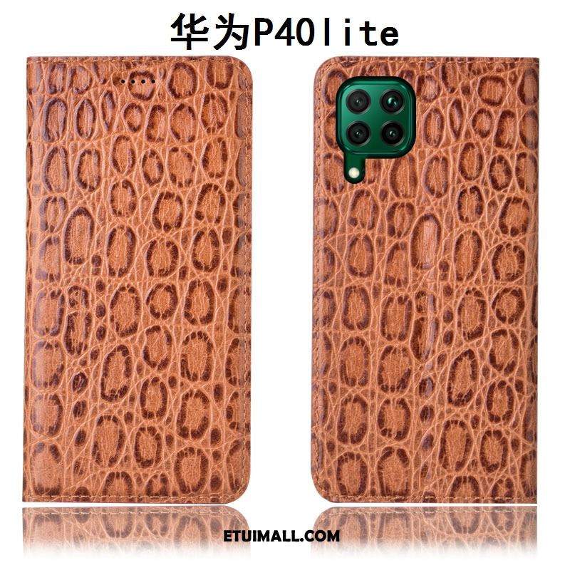 Etui Huawei P40 Lite Czerwony Skórzany Futerał All Inclusive Anti-fall Telefon Komórkowy Obudowa Sklep