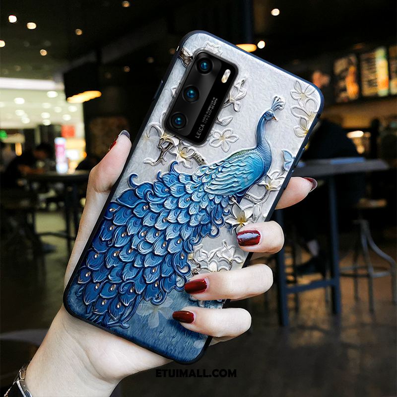 Etui Huawei P40 Ochraniacz Kolor Vintage Tendencja Chiński Styl Futerał Tanie