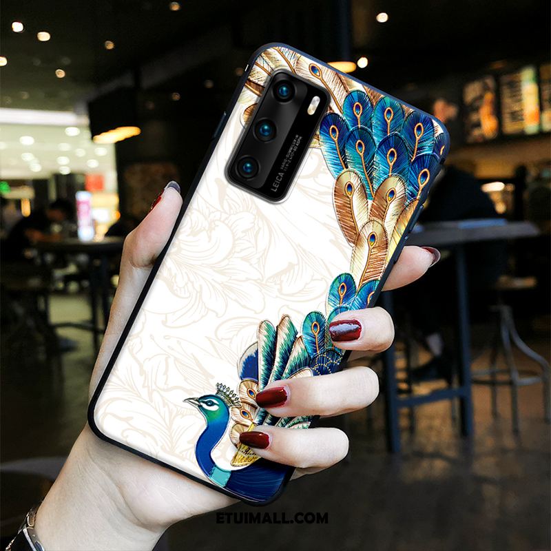 Etui Huawei P40 Ochraniacz Kolor Vintage Tendencja Chiński Styl Futerał Tanie