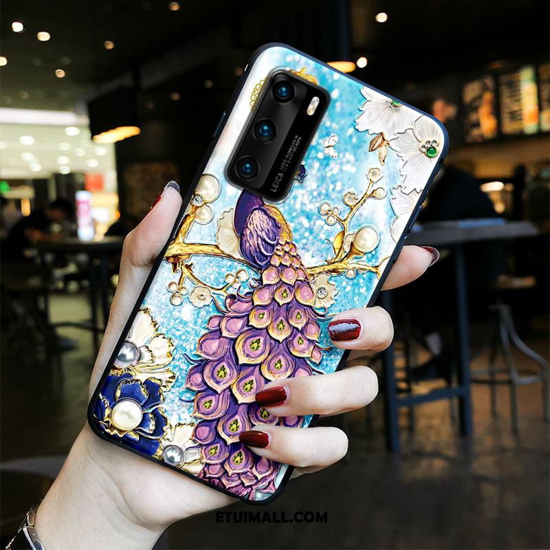 Etui Huawei P40 Ochraniacz Kolor Vintage Tendencja Chiński Styl Futerał Tanie