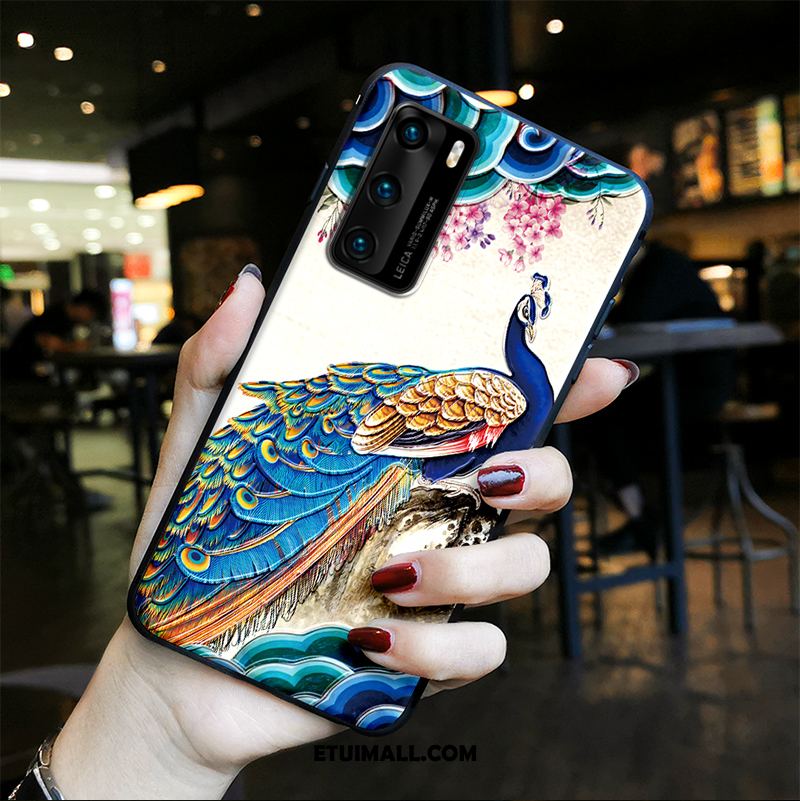 Etui Huawei P40 Ochraniacz Kolor Vintage Tendencja Chiński Styl Futerał Tanie