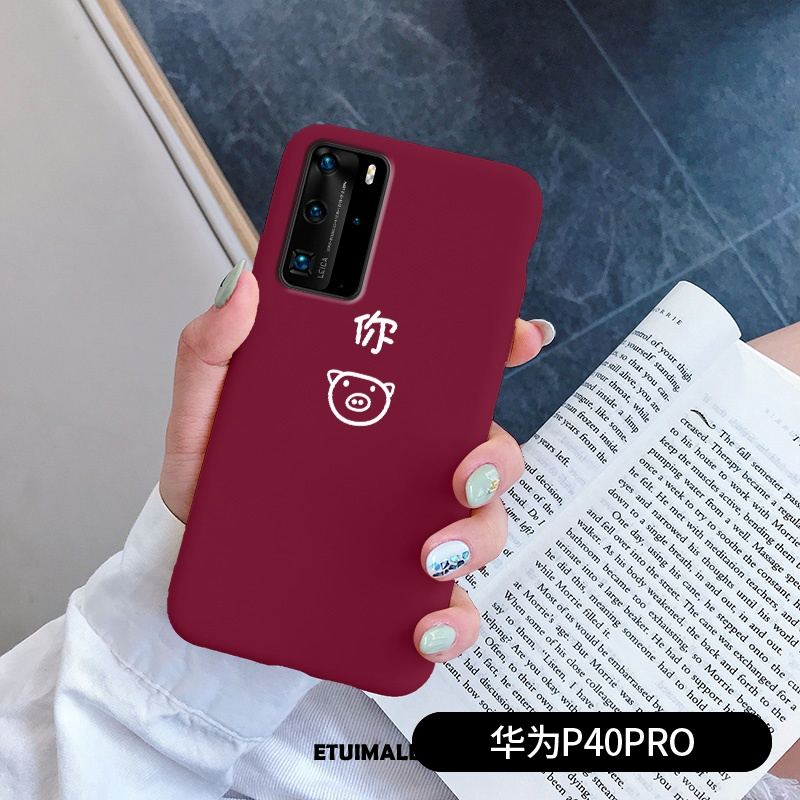 Etui Huawei P40 Pro Cienkie Silikonowe Niebieski Ochraniacz Anti-fall Obudowa Tanie