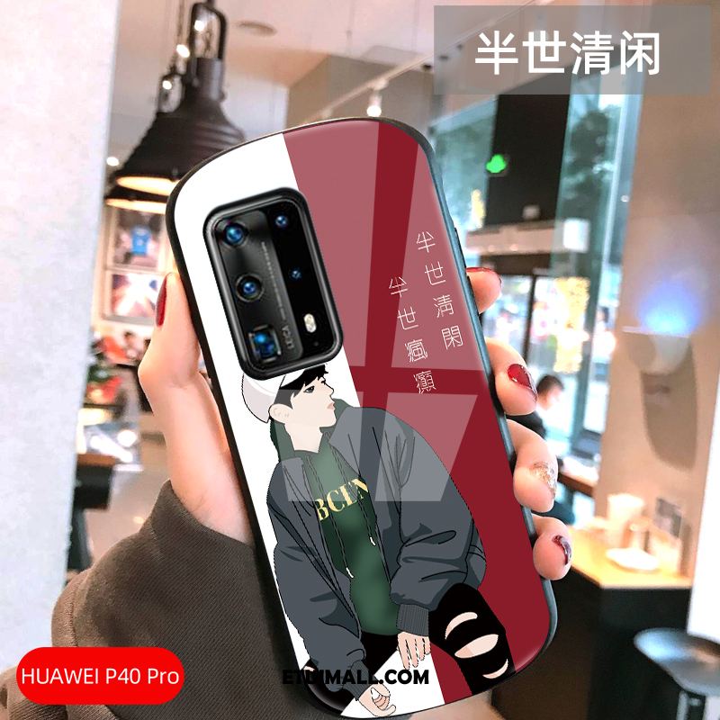 Etui Huawei P40 Pro Szkło Łuk Ochraniacz Telefon Komórkowy Anti-fall Pokrowce Sklep