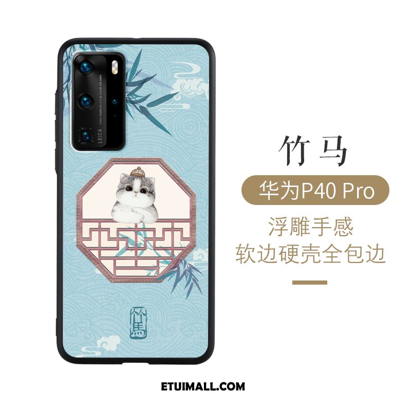 Etui Huawei P40 Pro Telefon Komórkowy Ochraniacz Bambus Anti-fall Różowe Futerał Sklep