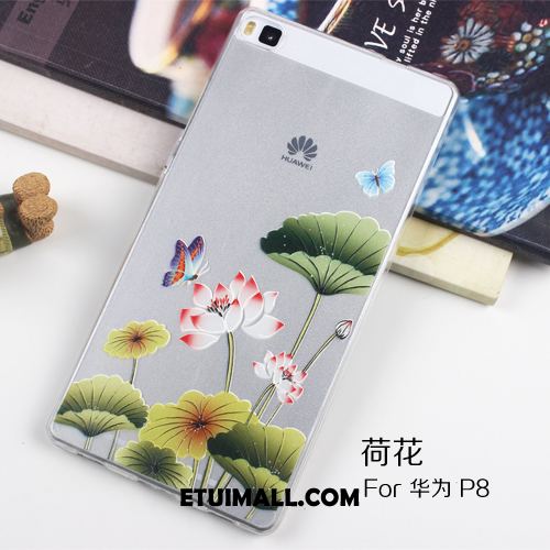 Etui Huawei P8 Niebieski Silikonowe Przezroczysty Ochraniacz Telefon Komórkowy Futerał Oferta