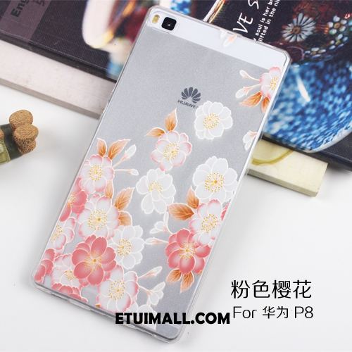 Etui Huawei P8 Niebieski Silikonowe Przezroczysty Ochraniacz Telefon Komórkowy Futerał Oferta