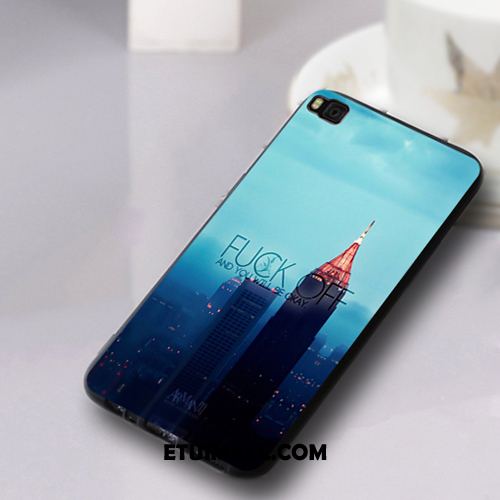 Etui Huawei P8 Telefon Komórkowy Miękki Ochraniacz Niebieski Silikonowe Futerał Tanie