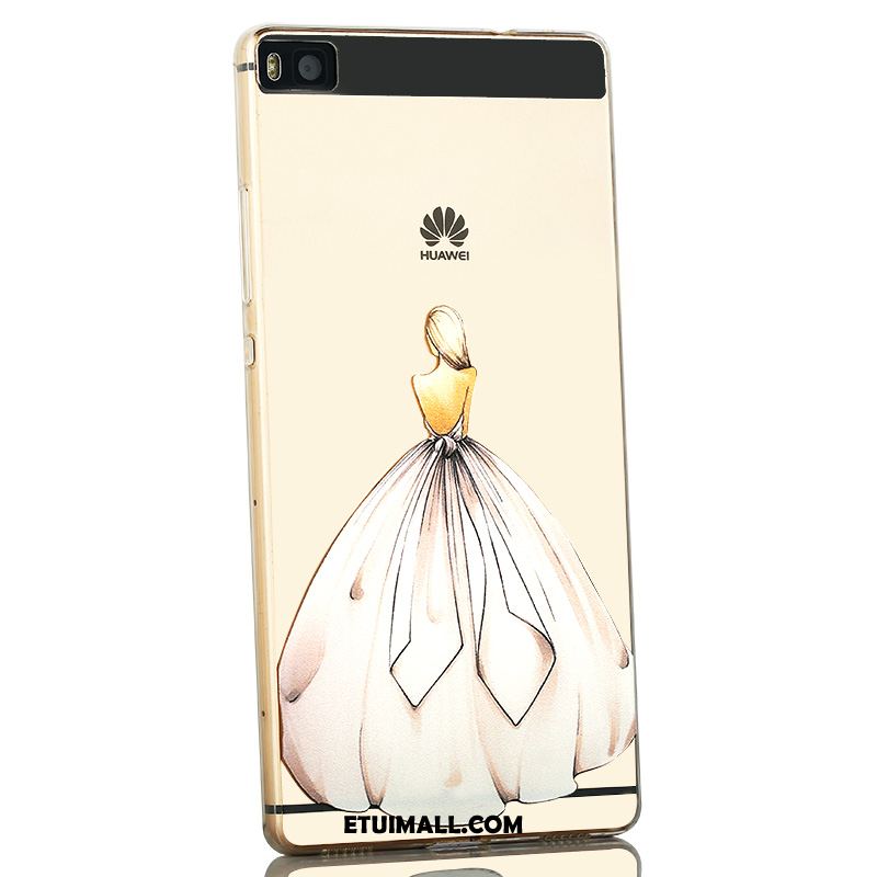 Etui Huawei P8 Telefon Komórkowy Przezroczysty Wysoki Silikonowe Różowe Pokrowce Tanie