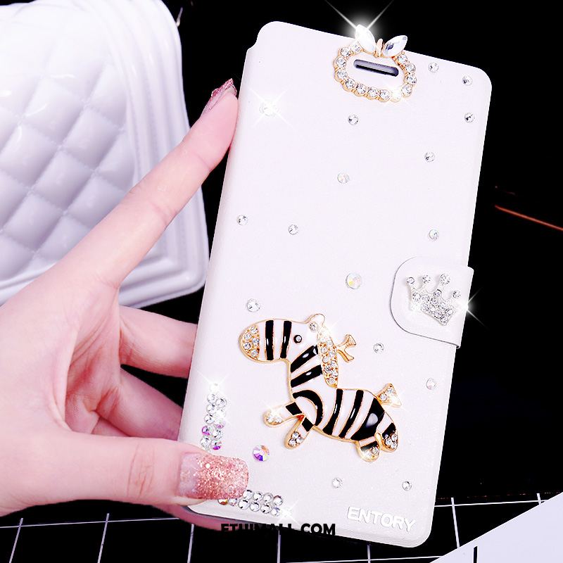 Etui Huawei P9 Lite Ochraniacz Rhinestone Skórzany Futerał Telefon Komórkowy Czarny Pokrowce Sklep