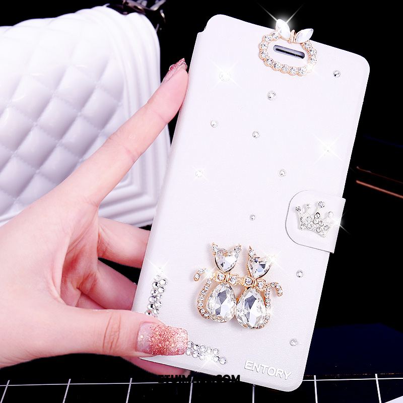 Etui Huawei P9 Lite Ochraniacz Rhinestone Skórzany Futerał Telefon Komórkowy Czarny Pokrowce Sklep