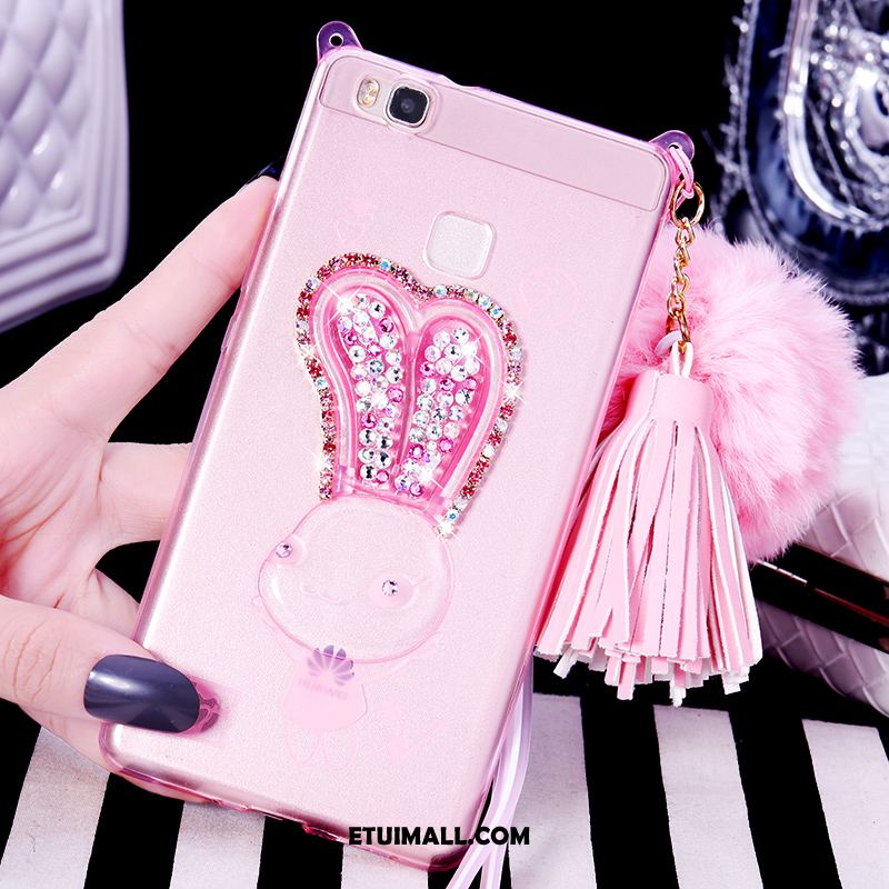 Etui Huawei P9 Lite Rhinestone Purpurowy Wiszące Ozdoby Miękki Ochraniacz Pokrowce Kupię