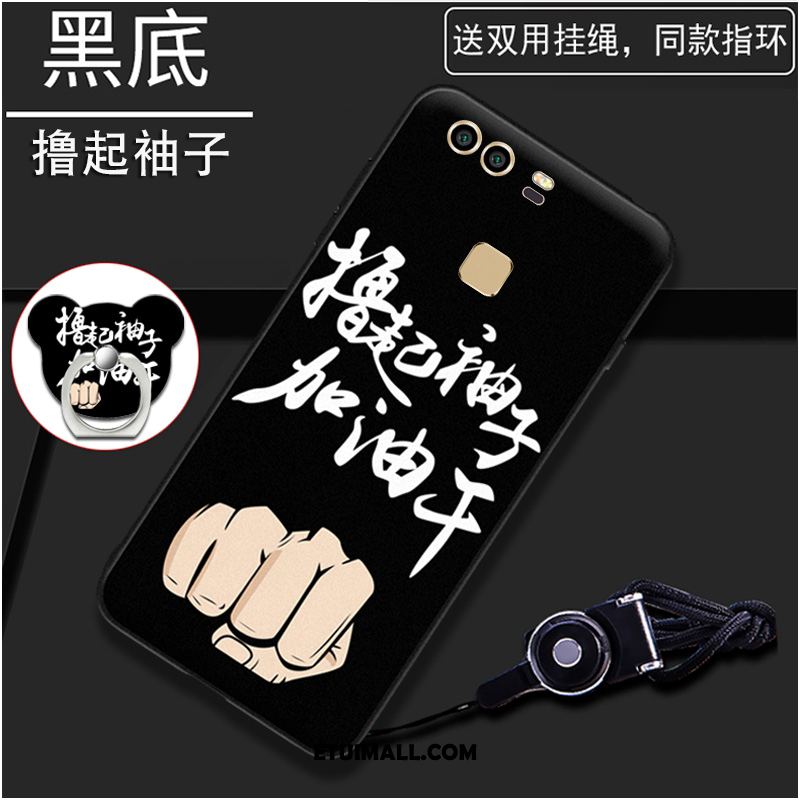 Etui Huawei P9 Miękki Ochraniacz Nubuku Telefon Komórkowy Czarny Obudowa Online