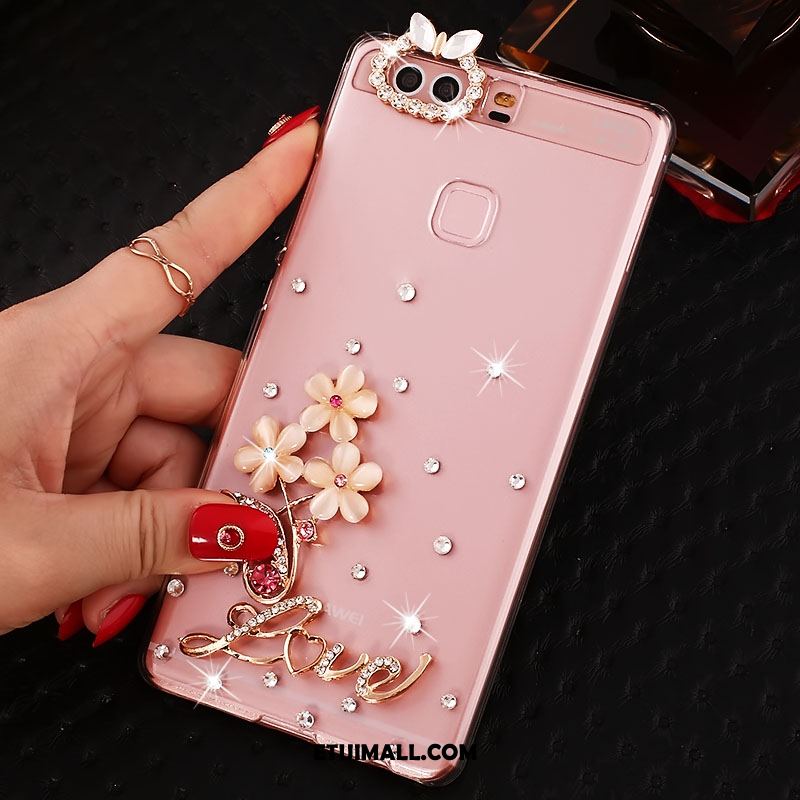 Etui Huawei P9 Plus Przezroczysty Ochraniacz Rhinestone Proszek Mały Futerał Sprzedam