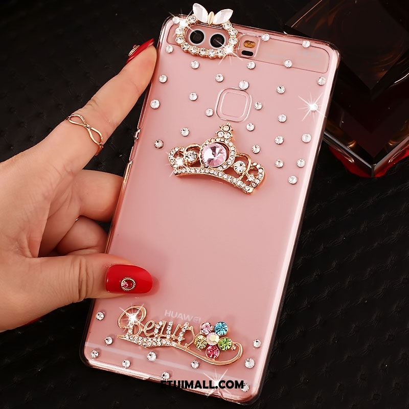 Etui Huawei P9 Plus Przezroczysty Ochraniacz Rhinestone Proszek Mały Futerał Sprzedam