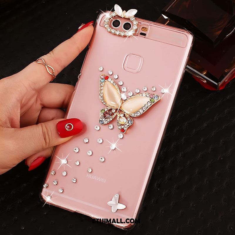 Etui Huawei P9 Plus Przezroczysty Ochraniacz Rhinestone Proszek Mały Futerał Sprzedam