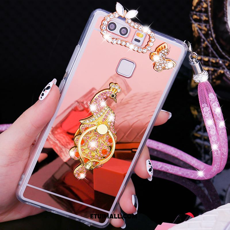 Etui Huawei P9 Plus Pu Telefon Komórkowy Pawie Miękki Rhinestone Pokrowce Kup