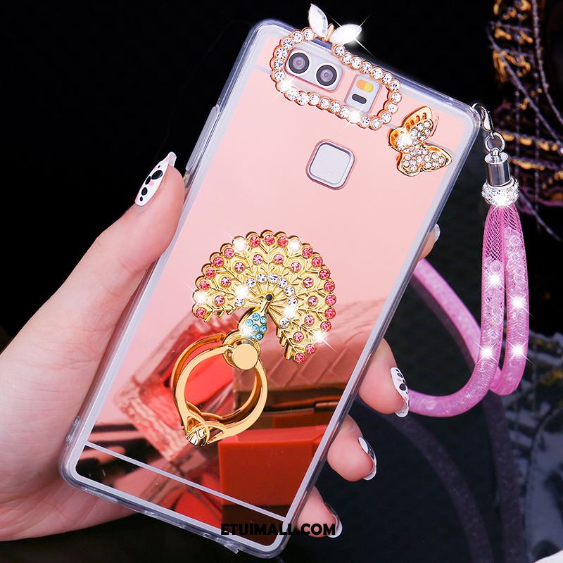 Etui Huawei P9 Plus Pu Telefon Komórkowy Pawie Miękki Rhinestone Pokrowce Kup