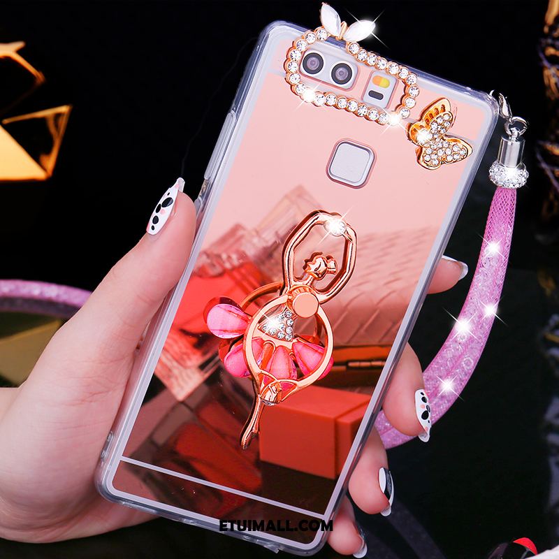 Etui Huawei P9 Plus Pu Telefon Komórkowy Pawie Miękki Rhinestone Pokrowce Kup