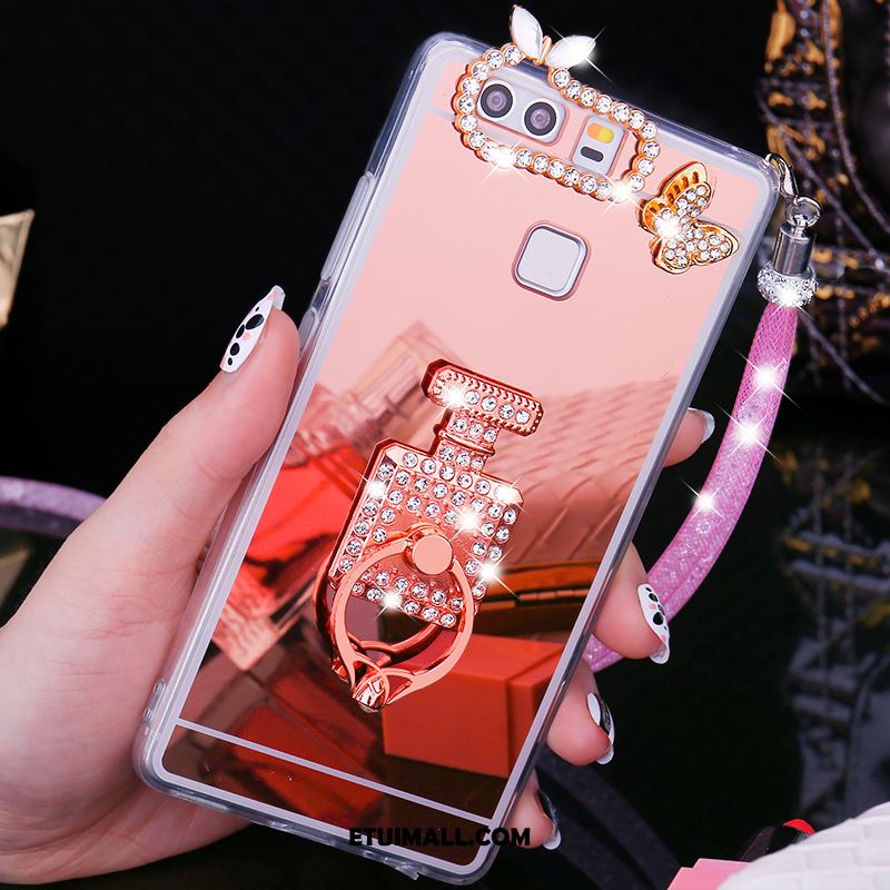 Etui Huawei P9 Plus Pu Telefon Komórkowy Pawie Miękki Rhinestone Pokrowce Kup