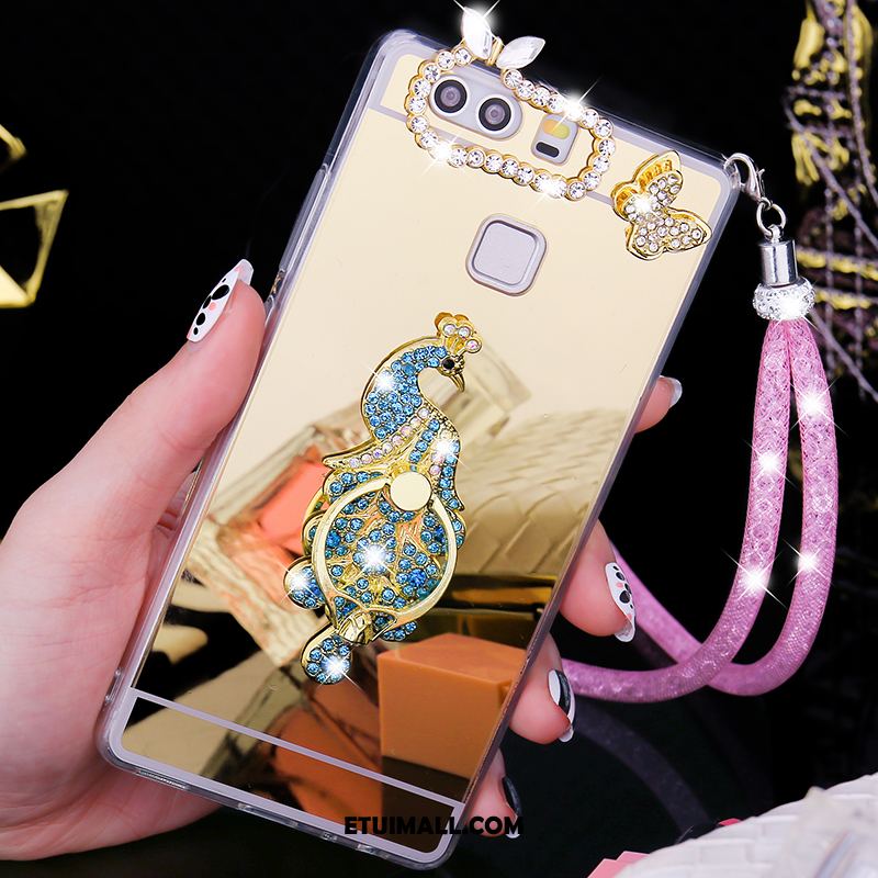 Etui Huawei P9 Plus Pu Telefon Komórkowy Pawie Miękki Rhinestone Pokrowce Kup