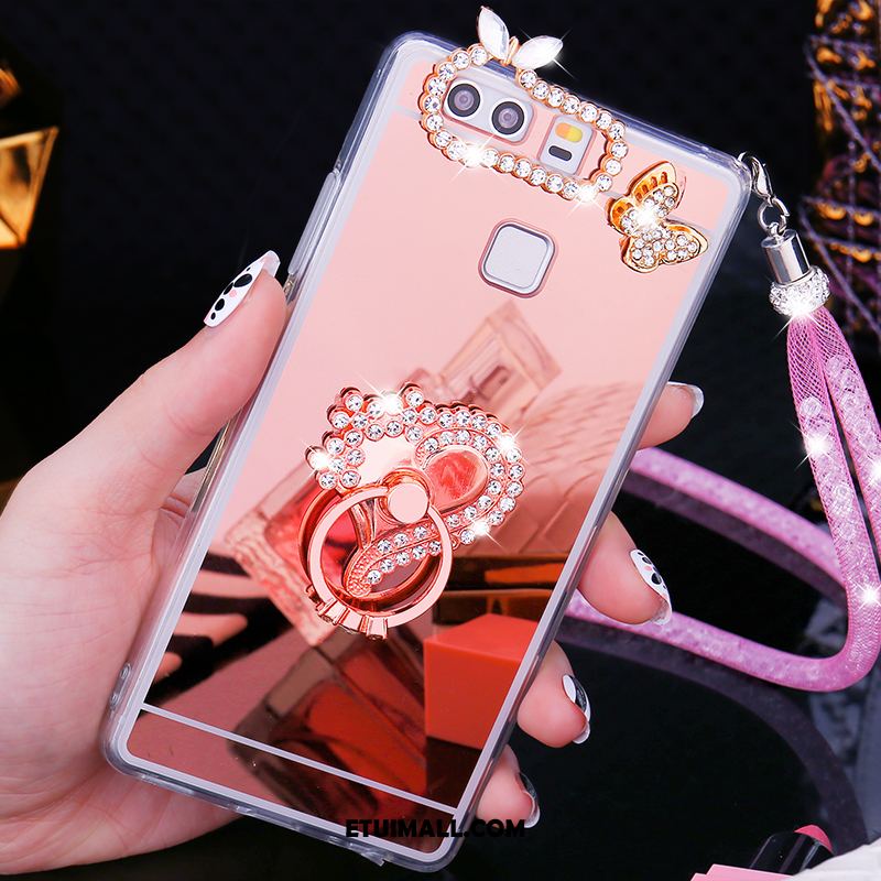 Etui Huawei P9 Plus Pu Telefon Komórkowy Pawie Miękki Rhinestone Pokrowce Kup