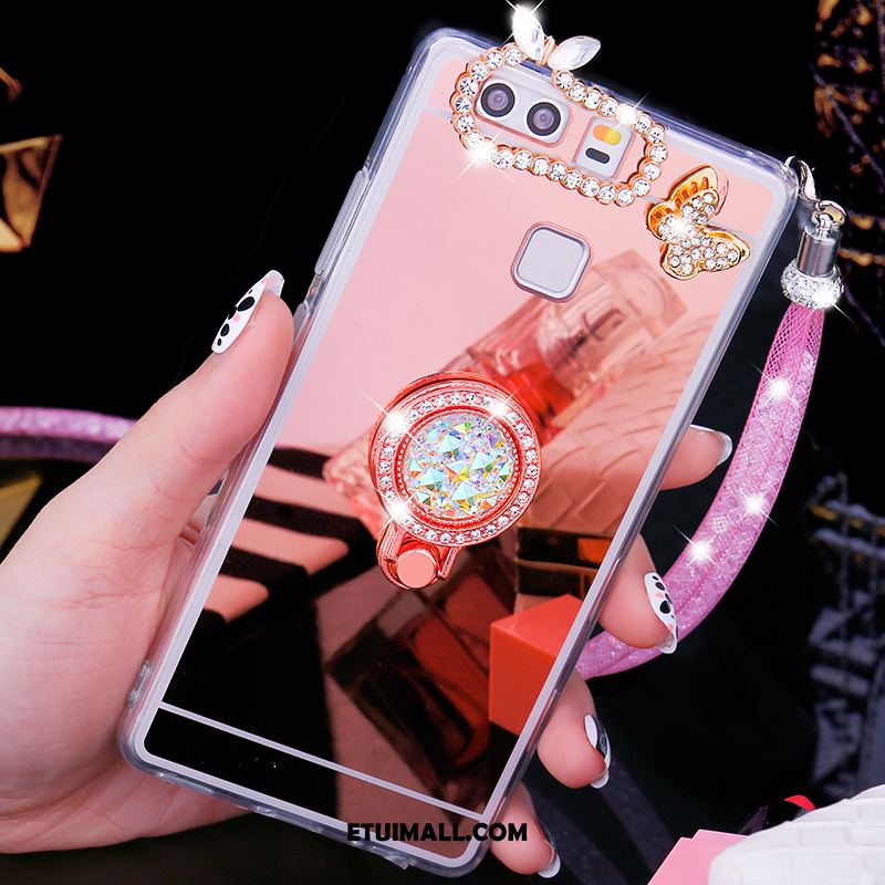 Etui Huawei P9 Plus Pu Telefon Komórkowy Pawie Miękki Rhinestone Pokrowce Kup