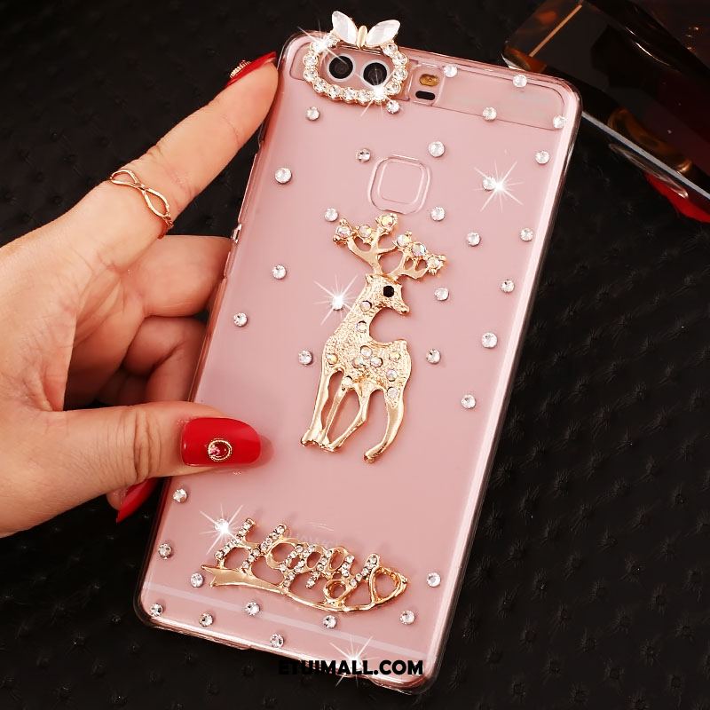 Etui Huawei P9 Plus Wysoki Telefon Komórkowy Ochraniacz Anti-fall Rhinestone Obudowa Sklep