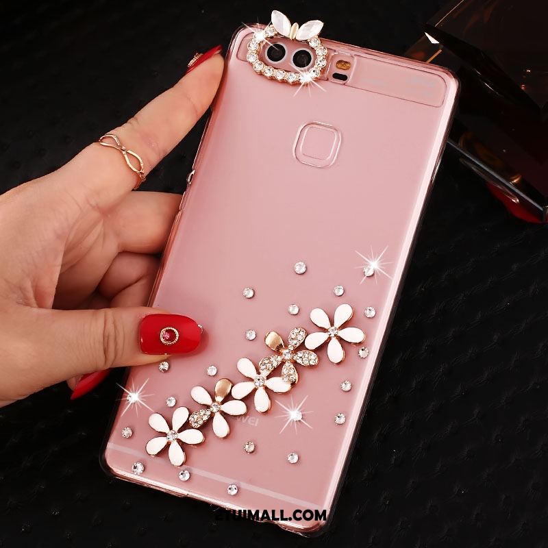 Etui Huawei P9 Plus Wysoki Telefon Komórkowy Ochraniacz Anti-fall Rhinestone Obudowa Sklep