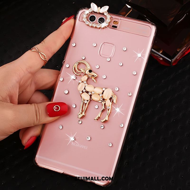 Etui Huawei P9 Plus Wysoki Telefon Komórkowy Ochraniacz Anti-fall Rhinestone Obudowa Sklep