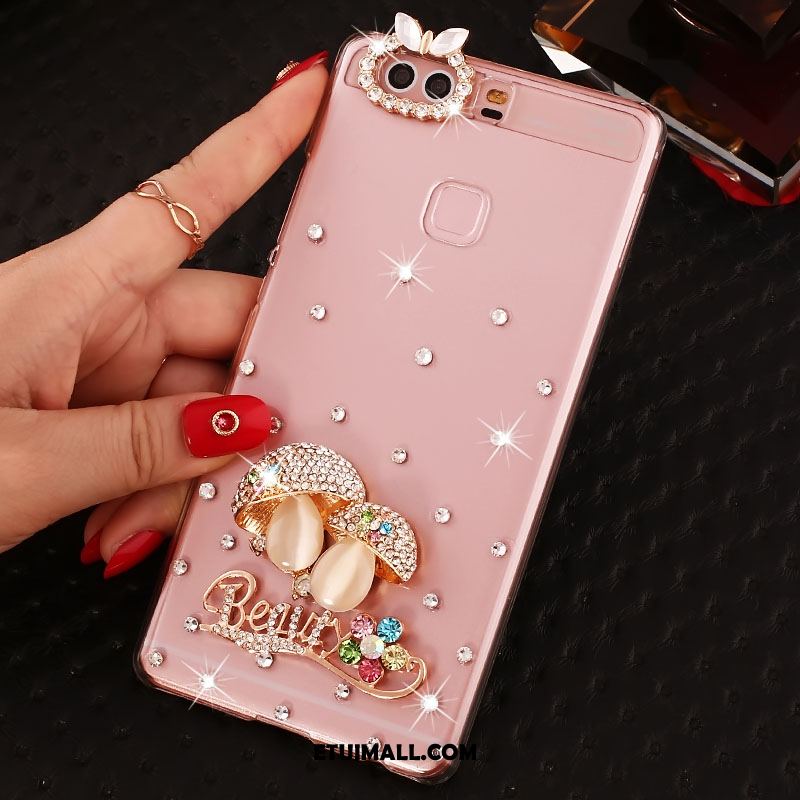 Etui Huawei P9 Plus Wysoki Telefon Komórkowy Ochraniacz Anti-fall Rhinestone Obudowa Sklep