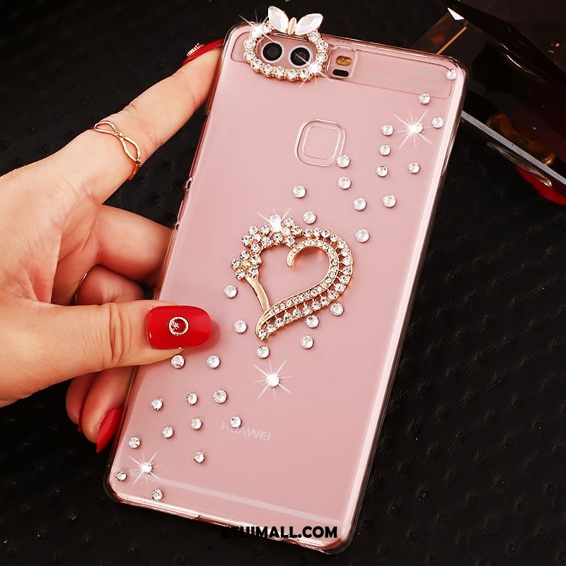 Etui Huawei P9 Plus Wysoki Telefon Komórkowy Ochraniacz Anti-fall Rhinestone Obudowa Sklep