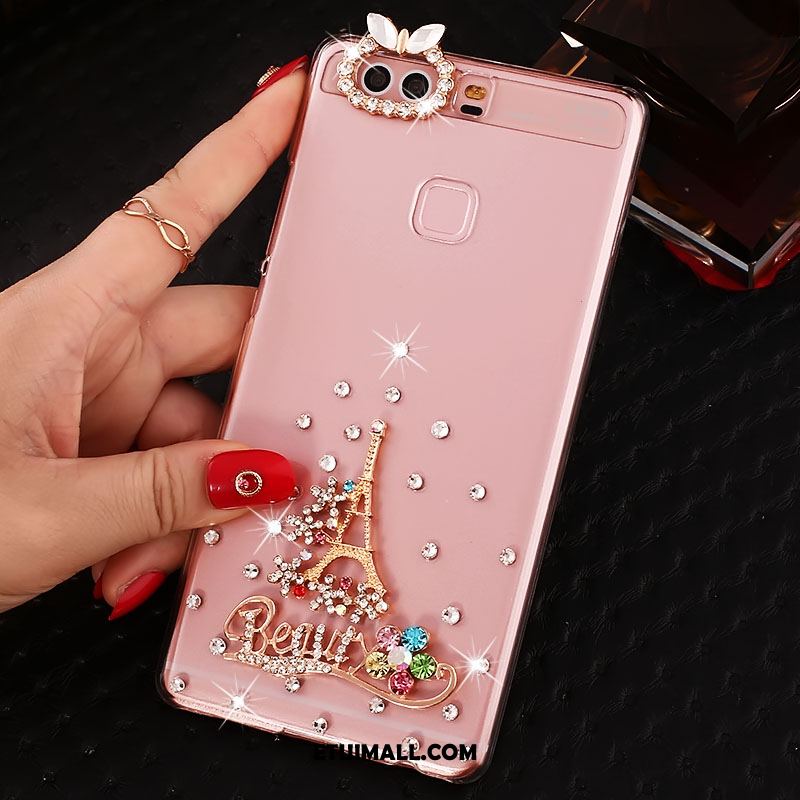 Etui Huawei P9 Plus Wysoki Telefon Komórkowy Ochraniacz Anti-fall Rhinestone Obudowa Sklep