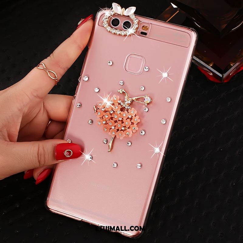 Etui Huawei P9 Plus Wysoki Telefon Komórkowy Ochraniacz Anti-fall Rhinestone Obudowa Sklep