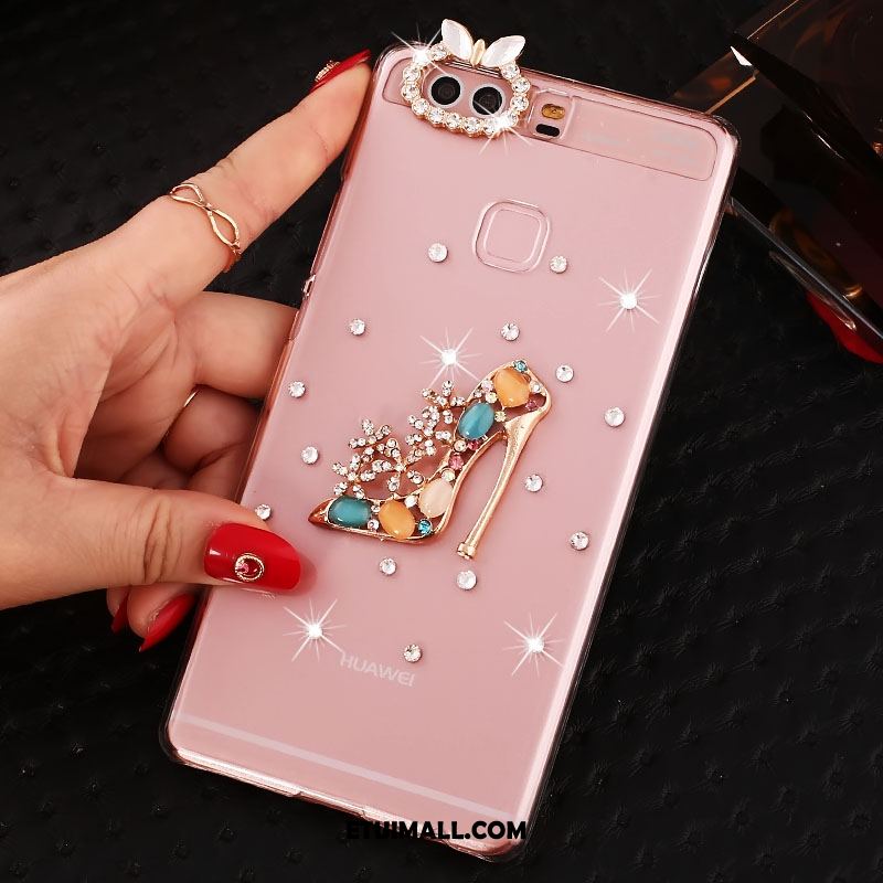 Etui Huawei P9 Plus Wysoki Telefon Komórkowy Ochraniacz Anti-fall Rhinestone Obudowa Sklep