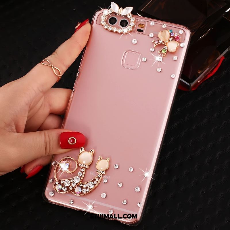 Etui Huawei P9 Plus Wysoki Telefon Komórkowy Ochraniacz Anti-fall Rhinestone Obudowa Sklep