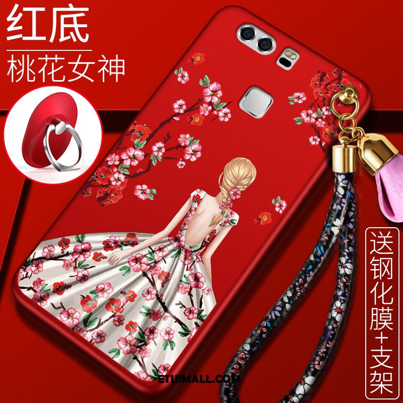 Etui Huawei P9 Silikonowe Anti-fall Nubuku Nowy Czerwony Obudowa Kup