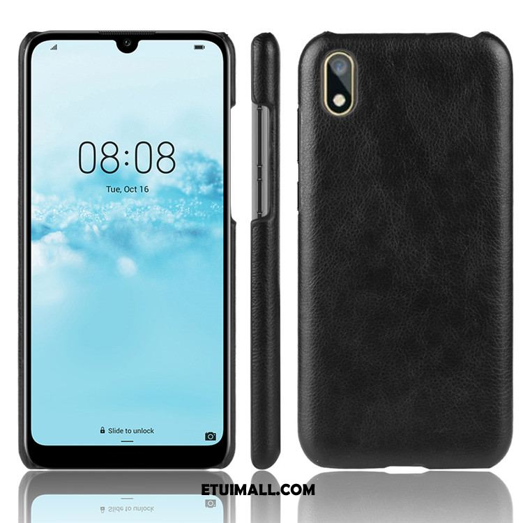 Etui Huawei Y5 2019 Skóra Trudno Wzór Litchi Telefon Komórkowy Futerał Dyskont