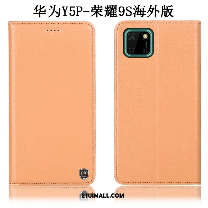 Etui Huawei Y5p Żółty Ochraniacz Telefon Komórkowy Anti-fall Skórzany Futerał Futerał Sprzedam
