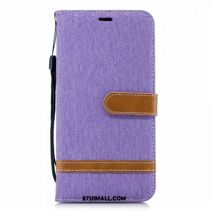 Etui Huawei Y6 2018 Telefon Komórkowy All Inclusive Mieszane Kolory Denim Skórzany Futerał Futerał Tanie