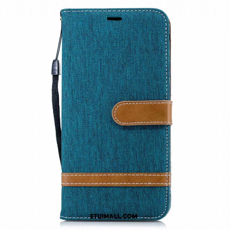 Etui Huawei Y6 2018 Telefon Komórkowy All Inclusive Mieszane Kolory Denim Skórzany Futerał Futerał Tanie